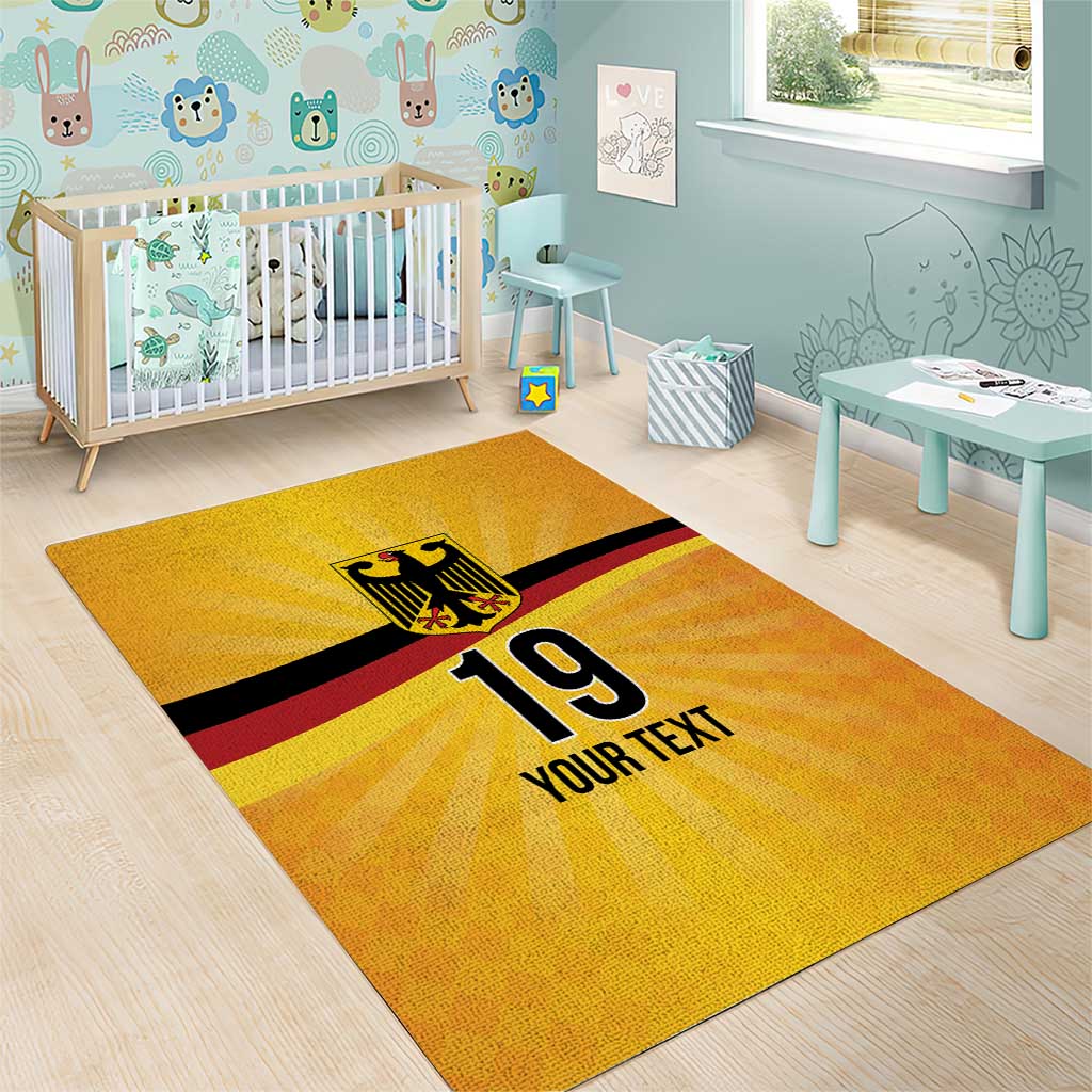 Custom Germany Heritage Eagle Area Rug German Eagle with Flag Design - Wonder Print Shop