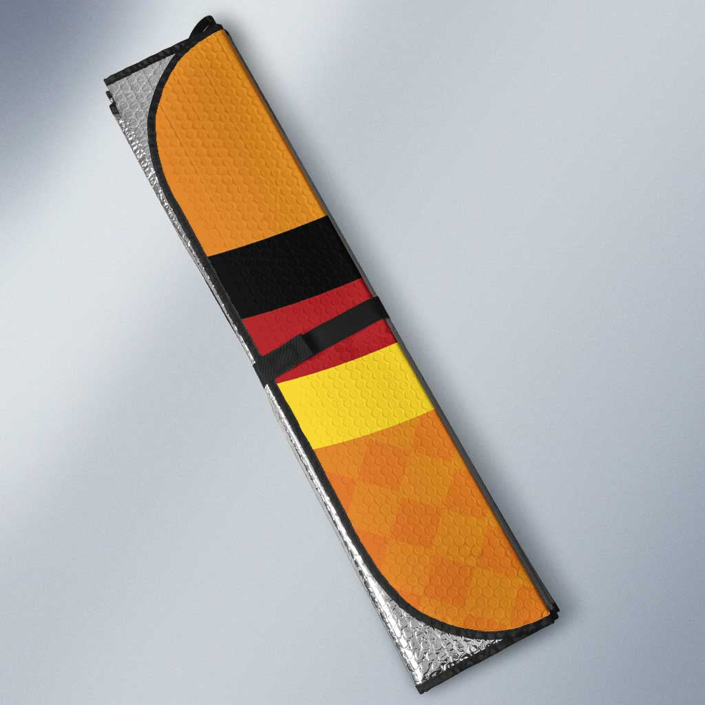 Custom Germany Heritage Eagle Auto Sun Shade German Eagle with Flag Design - Wonder Print Shop