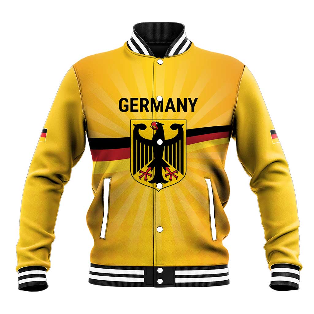 Custom Germany Heritage Eagle Baseball Jacket German Eagle with Flag Design - Wonder Print Shop