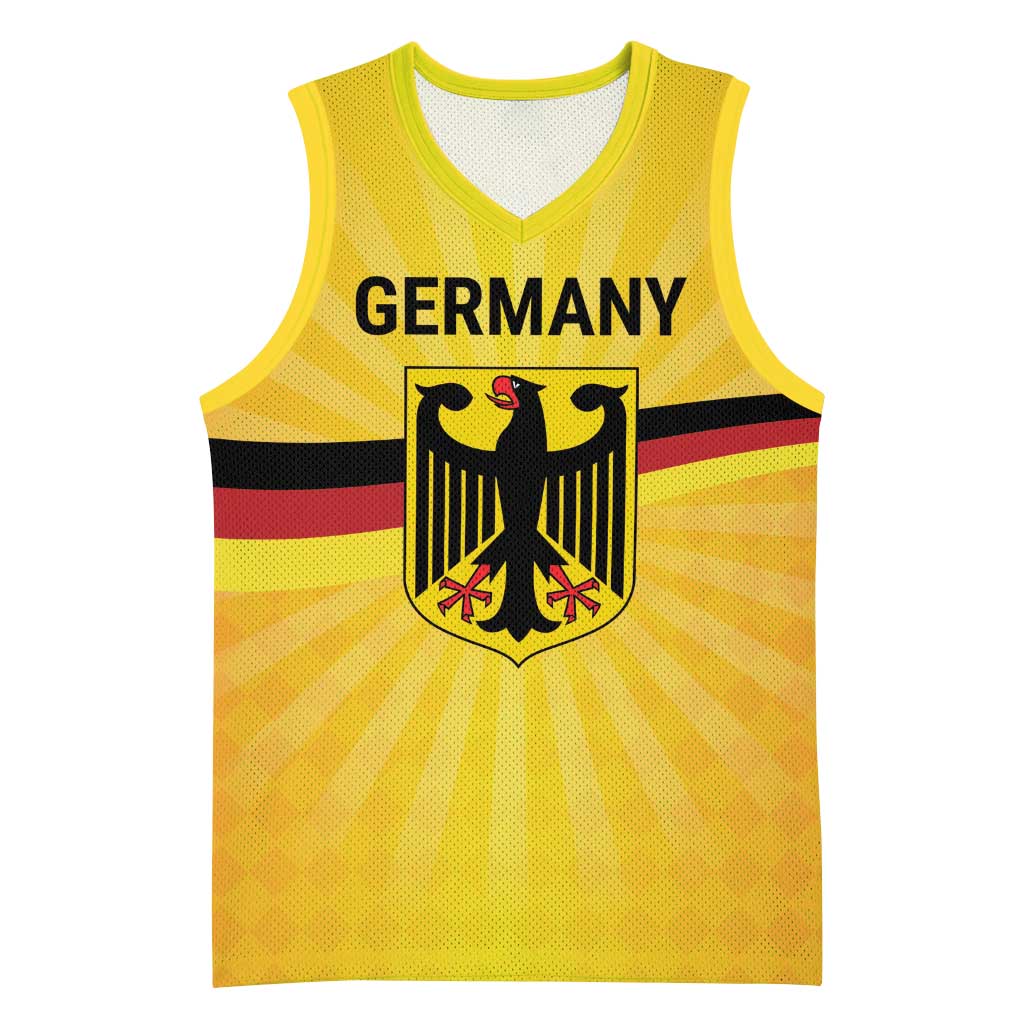 Custom Germany Heritage Eagle Basketball Jersey German Eagle with Flag Design - Wonder Print Shop