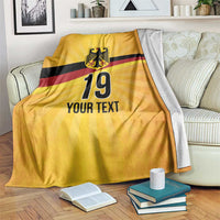 Custom Germany Heritage Eagle Blanket German Eagle with Flag Design - Wonder Print Shop