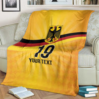 Custom Germany Heritage Eagle Blanket German Eagle with Flag Design - Wonder Print Shop