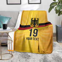 Custom Germany Heritage Eagle Blanket German Eagle with Flag Design - Wonder Print Shop