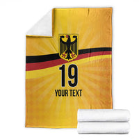 Custom Germany Heritage Eagle Blanket German Eagle with Flag Design - Wonder Print Shop