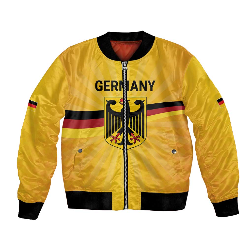 Custom Germany Heritage Eagle Bomber Jacket German Eagle with Flag Design - Wonder Print Shop
