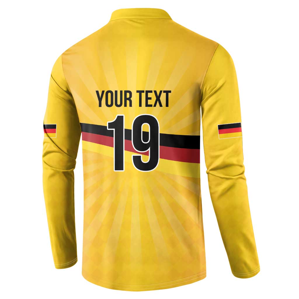 Custom Germany Heritage Eagle Button Sweatshirt German Eagle with Flag Design - Wonder Print Shop