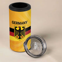 Custom Germany Heritage Eagle 4 in 1 Can Cooler Tumbler German Eagle with Flag Design - Wonder Print Shop