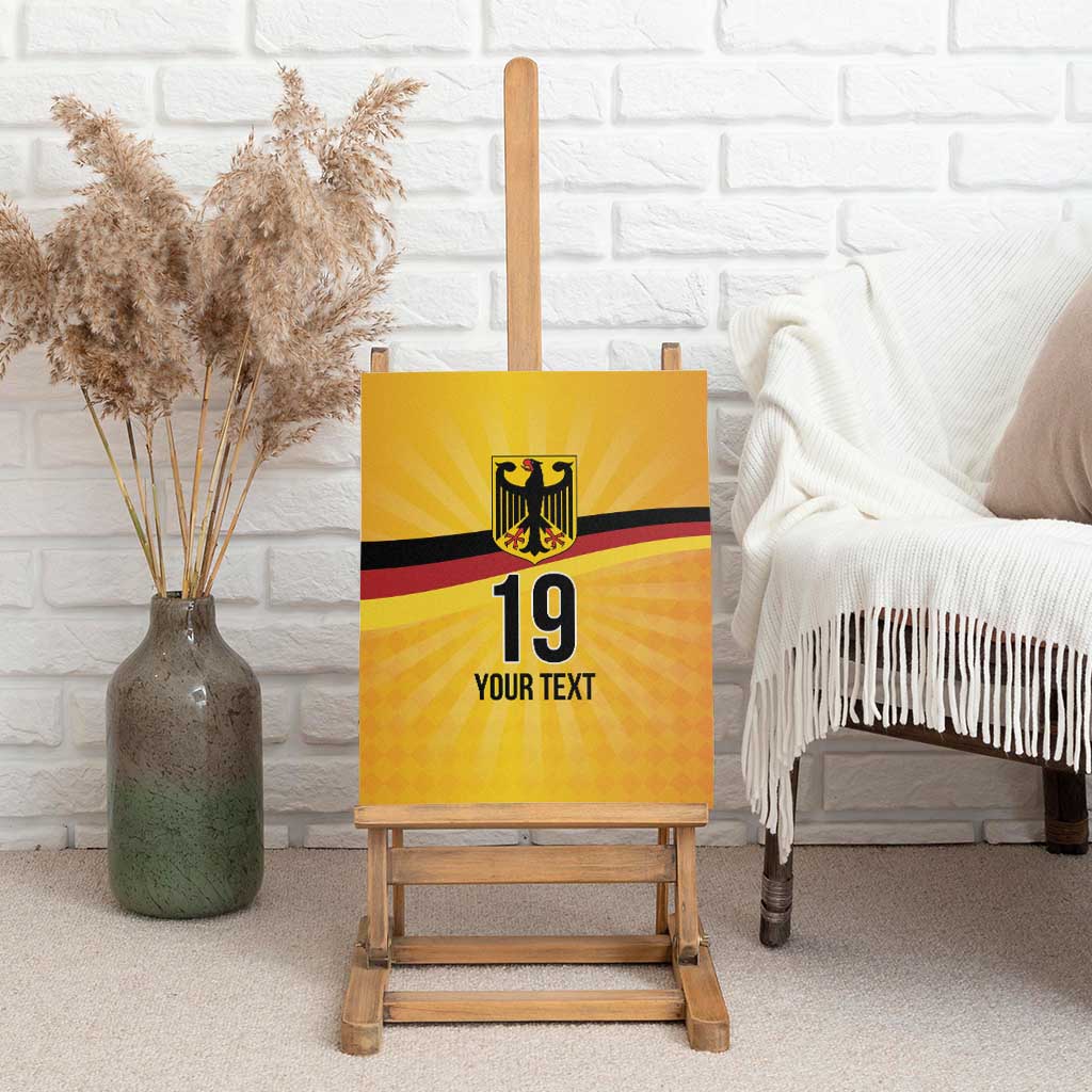 Custom Germany Heritage Eagle Canvas Wall Art German Eagle with Flag Design - Wonder Print Shop