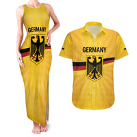 Custom Germany Heritage Eagle Couples Matching Tank Maxi Dress and Hawaiian Shirt German Eagle with Flag Design - Wonder Print Shop