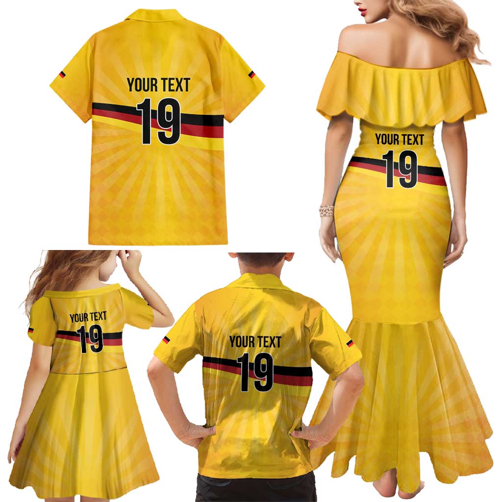 Custom Germany Heritage Eagle Family Matching Mermaid Dress and Hawaiian Shirt German Eagle with Flag Design - Wonder Print Shop