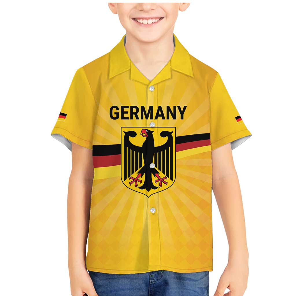 Custom Germany Heritage Eagle Family Matching Mermaid Dress and Hawaiian Shirt German Eagle with Flag Design - Wonder Print Shop