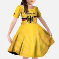 Custom Germany Heritage Eagle Family Matching Off The Shoulder Long Sleeve Dress and Hawaiian Shirt German Eagle with Flag Design - Wonder Print Shop