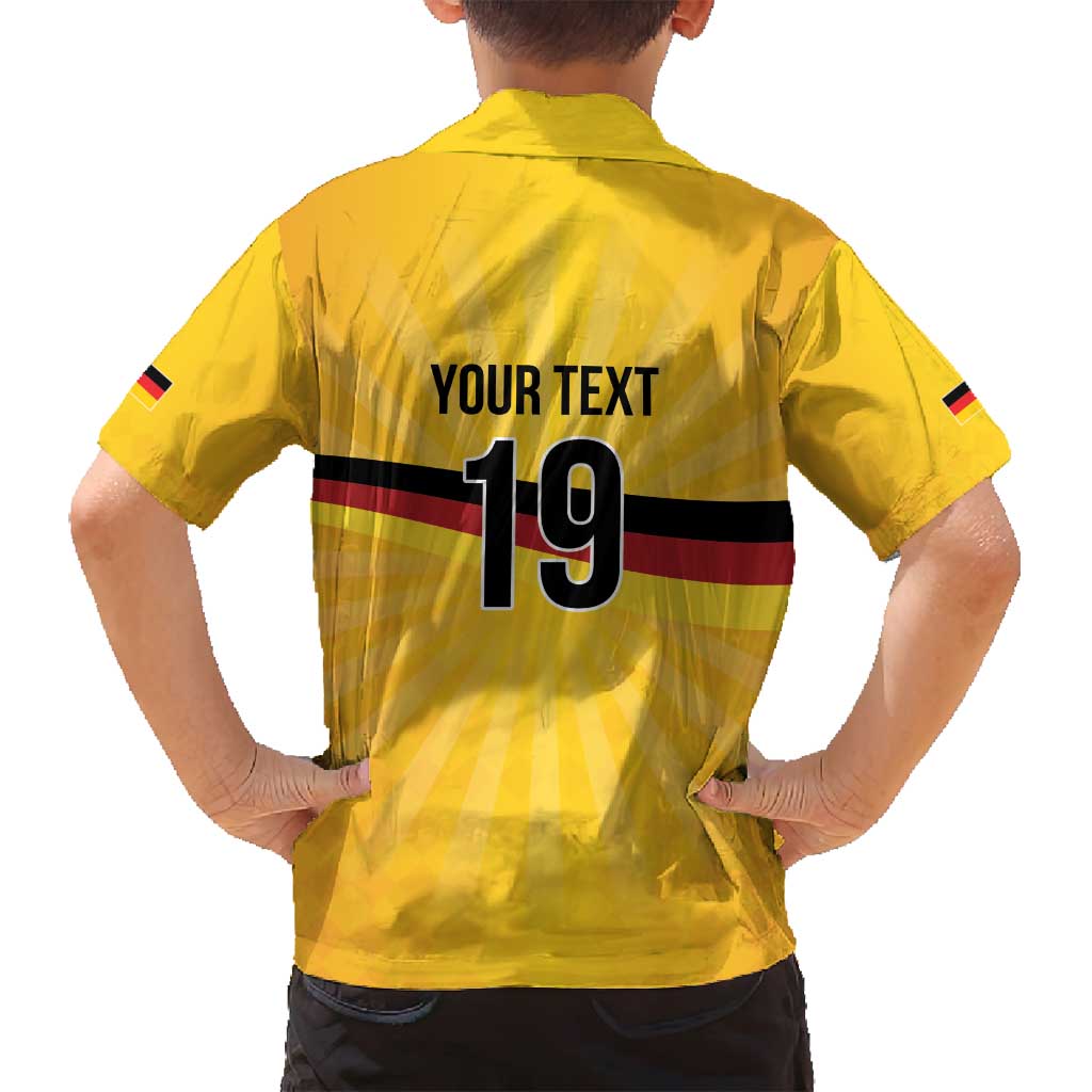 Custom Germany Heritage Eagle Family Matching Off Shoulder Short Dress and Hawaiian Shirt German Eagle with Flag Design - Wonder Print Shop