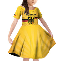 Custom Germany Heritage Eagle Family Matching Off Shoulder Short Dress and Hawaiian Shirt German Eagle with Flag Design - Wonder Print Shop