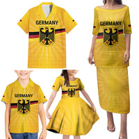 Custom Germany Heritage Eagle Family Matching Puletasi and Hawaiian Shirt German Eagle with Flag Design - Wonder Print Shop