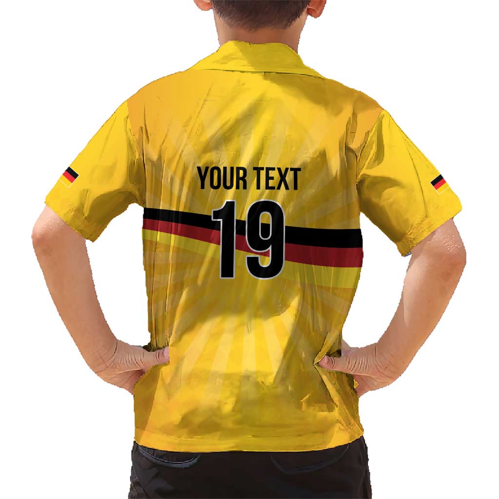 Custom Germany Heritage Eagle Family Matching Short Sleeve Bodycon Dress and Hawaiian Shirt German Eagle with Flag Design - Wonder Print Shop