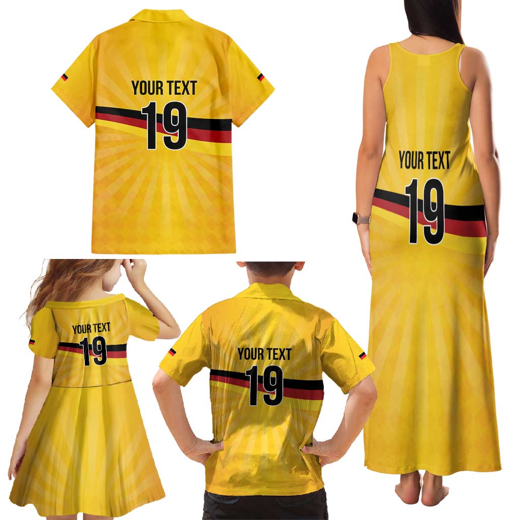 Custom Germany Heritage Eagle Family Matching Tank Maxi Dress and Hawaiian Shirt German Eagle with Flag Design - Wonder Print Shop