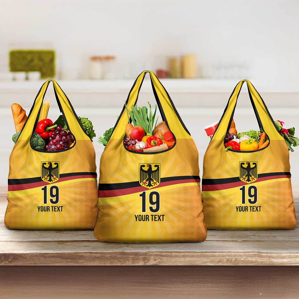 Custom Germany Heritage Eagle Grocery Bag German Eagle with Flag Design - Wonder Print Shop