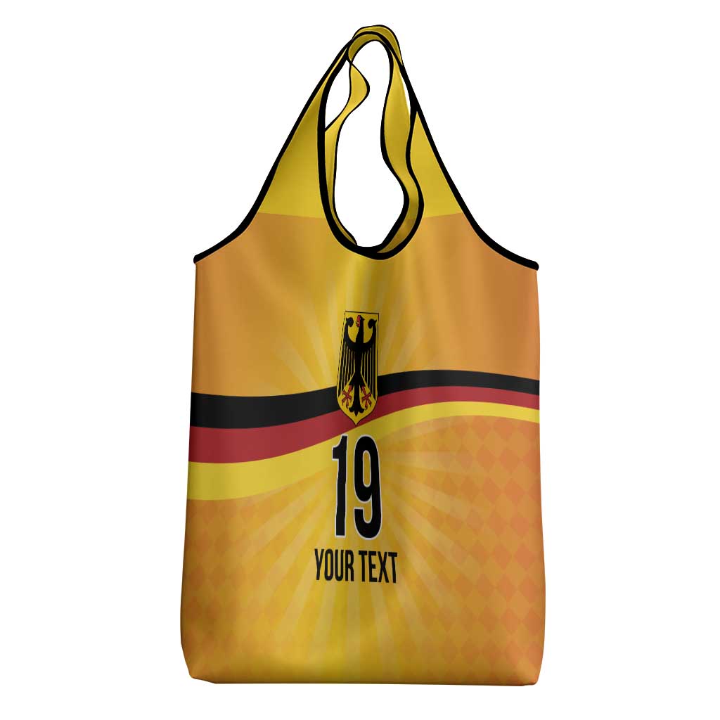 Custom Germany Heritage Eagle Grocery Bag German Eagle with Flag Design - Wonder Print Shop