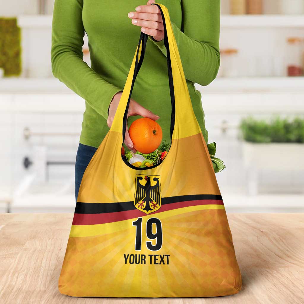 Custom Germany Heritage Eagle Grocery Bag German Eagle with Flag Design - Wonder Print Shop