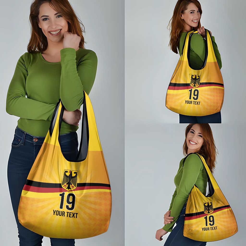 Custom Germany Heritage Eagle Grocery Bag German Eagle with Flag Design - Wonder Print Shop