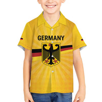 Custom Germany Heritage Eagle Hawaiian Shirt German Eagle with Flag Design - Wonder Print Shop