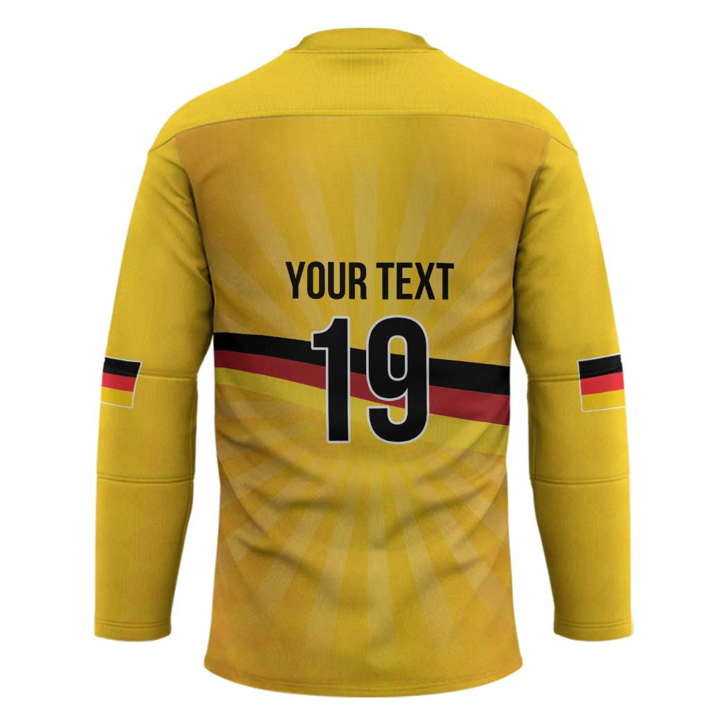 Custom Germany Heritage Eagle Hockey Jersey German Eagle with Flag Design - Wonder Print Shop