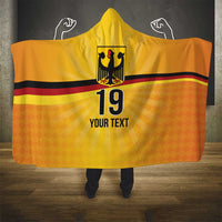 Custom Germany Heritage Eagle Hooded Blanket German Eagle with Flag Design - Wonder Print Shop
