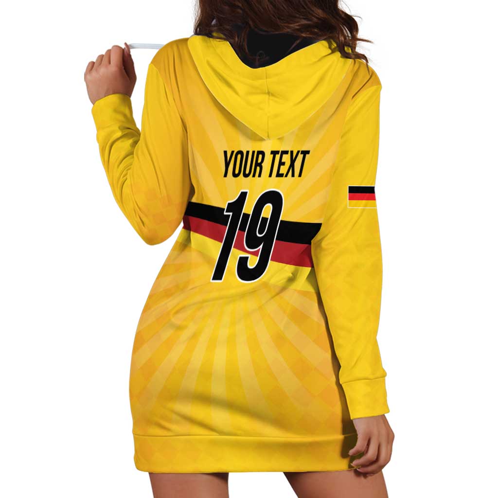 Custom Germany Heritage Eagle Hoodie Dress German Eagle with Flag Design - Wonder Print Shop