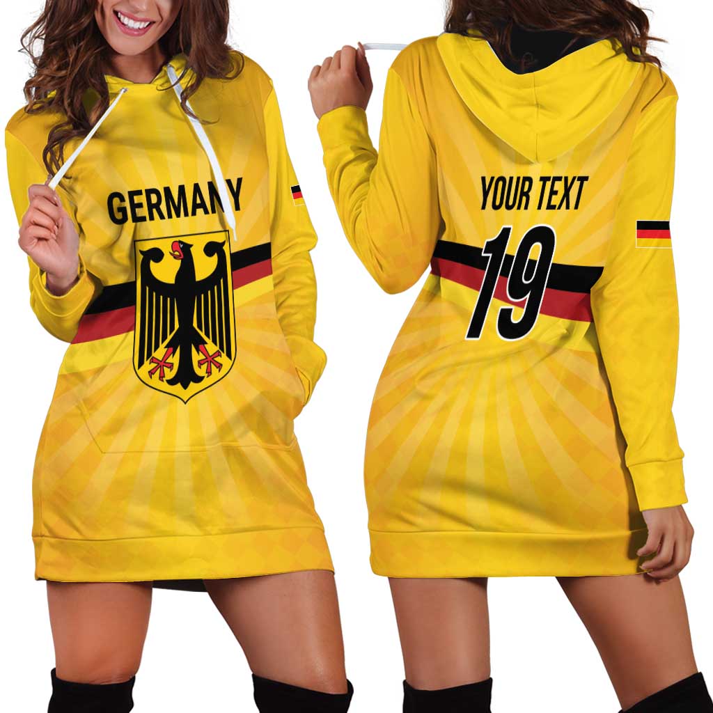 Custom Germany Heritage Eagle Hoodie Dress German Eagle with Flag Design - Wonder Print Shop
