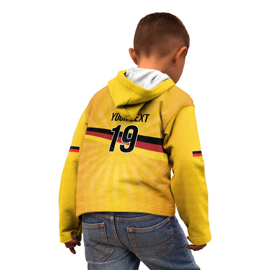 Custom Germany Heritage Eagle Kid Hoodie German Eagle with Flag Design - Wonder Print Shop