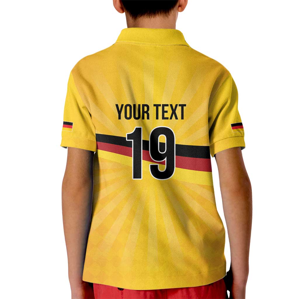 Custom Germany Heritage Eagle Kid Polo Shirt German Eagle with Flag Design - Wonder Print Shop