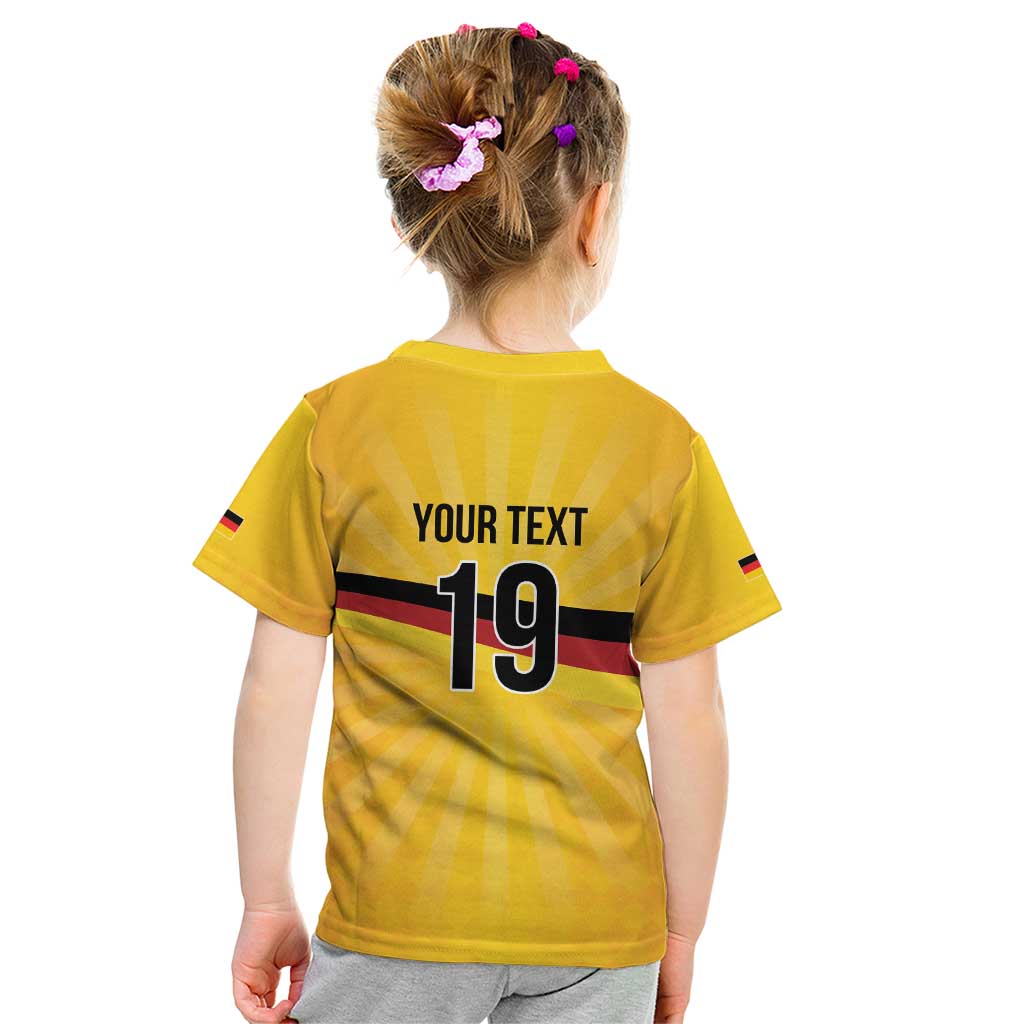 Custom Germany Heritage Eagle Kid T Shirt German Eagle with Flag Design - Wonder Print Shop