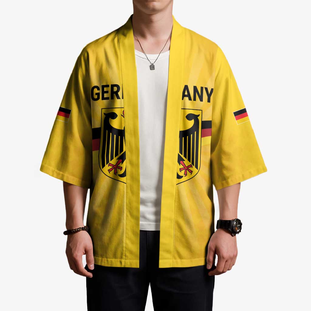 Custom Germany Heritage Eagle Kimono German Eagle with Flag Design - Wonder Print Shop