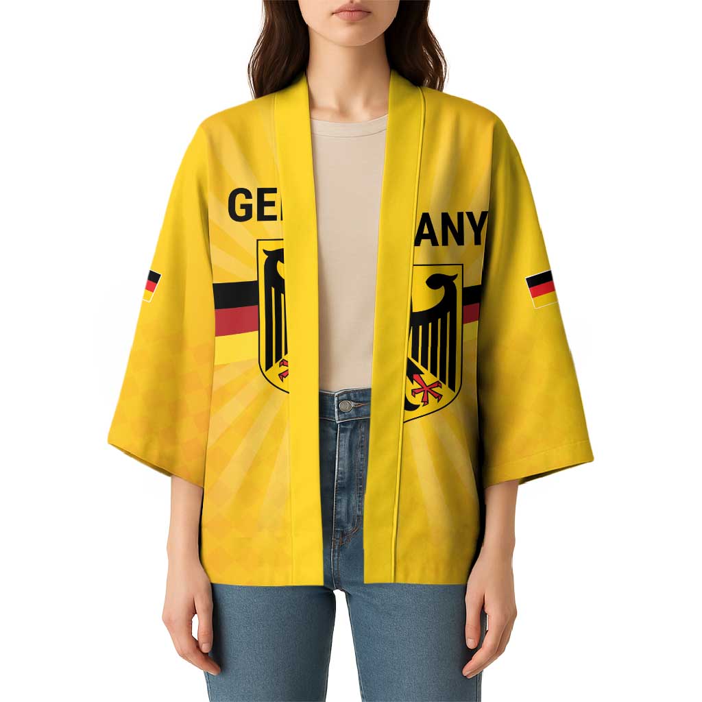 Custom Germany Heritage Eagle Kimono German Eagle with Flag Design - Wonder Print Shop