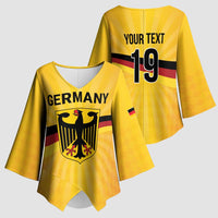 Custom Germany Heritage Eagle Kimono Sleeve Blouse German Eagle with Flag Design - Wonder Print Shop