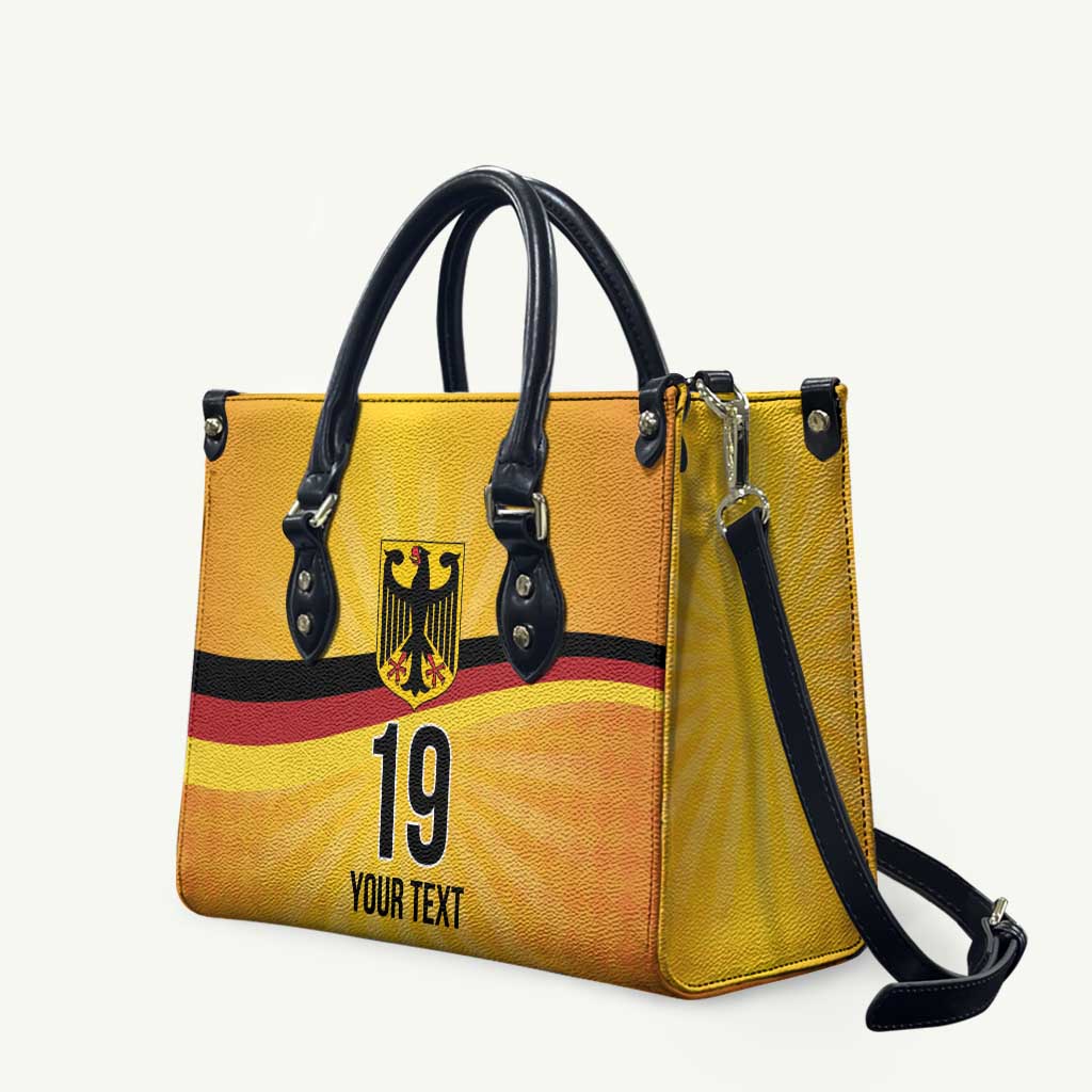 Custom Germany Heritage Eagle Leather Bag German Eagle with Flag Design - Wonder Print Shop