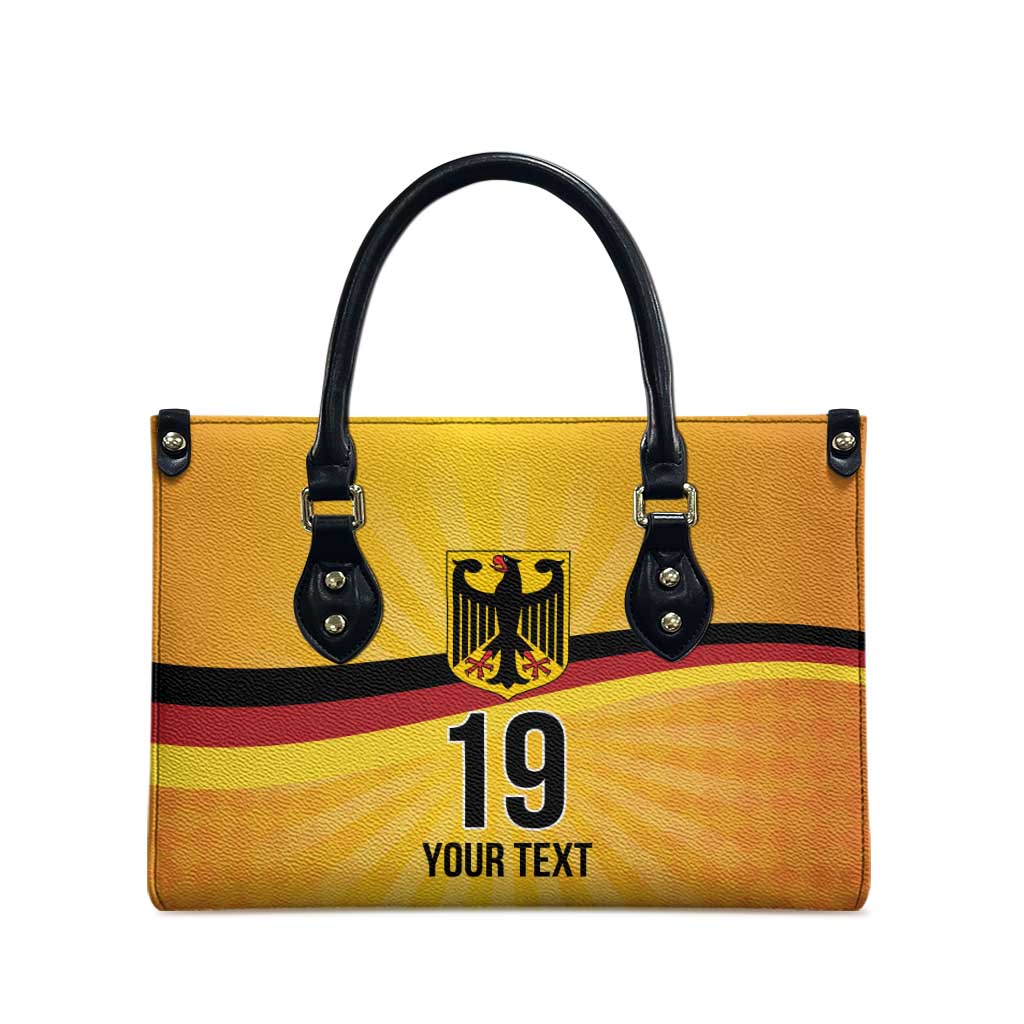 Custom Germany Heritage Eagle Leather Bag German Eagle with Flag Design - Wonder Print Shop