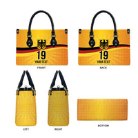 Custom Germany Heritage Eagle Leather Bag German Eagle with Flag Design - Wonder Print Shop
