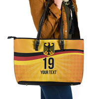 Custom Germany Heritage Eagle Leather Tote Bag German Eagle with Flag Design - Wonder Print Shop