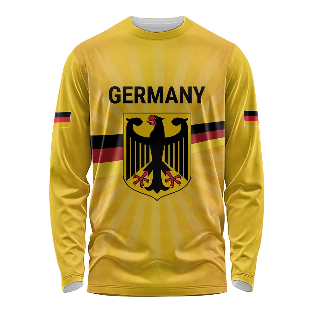 Custom Germany Heritage Eagle Long Sleeve Shirt German Eagle with Flag Design - Wonder Print Shop