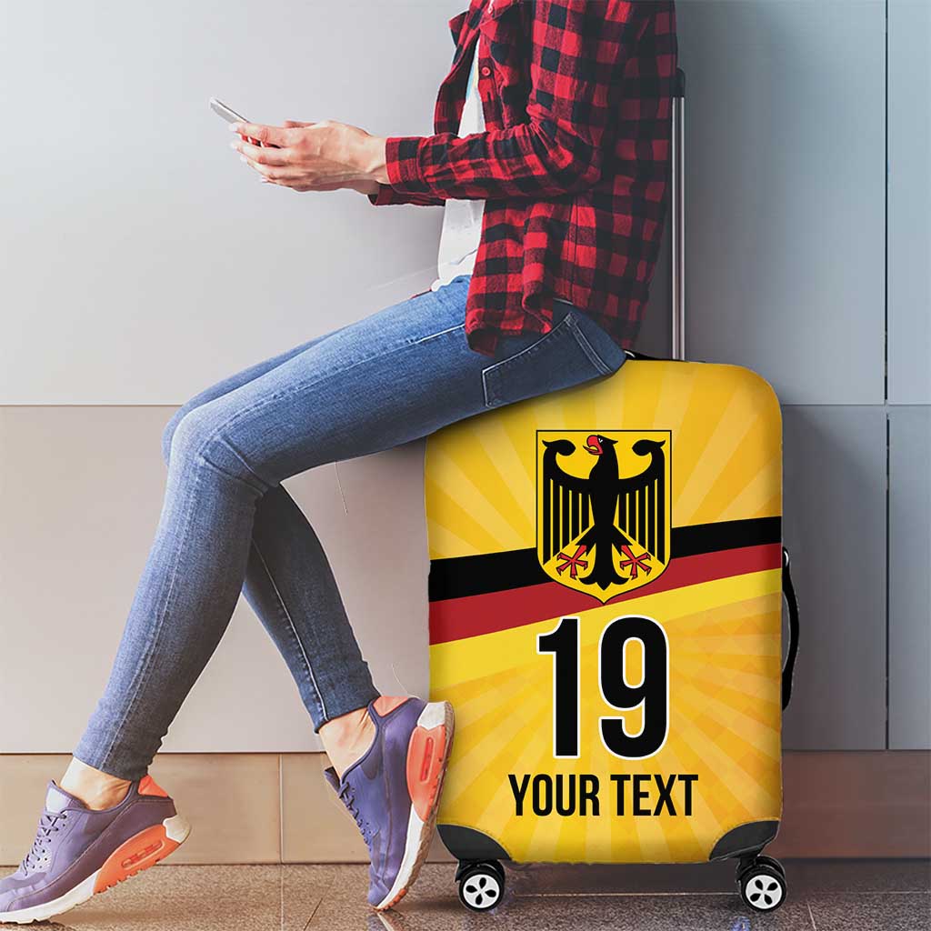 Custom Germany Heritage Eagle Luggage Cover German Eagle with Flag Design - Wonder Print Shop