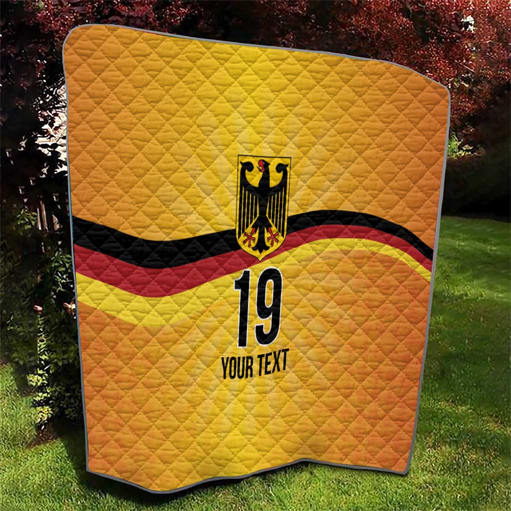 Custom Germany Heritage Eagle Quilt German Eagle with Flag Design - Wonder Print Shop