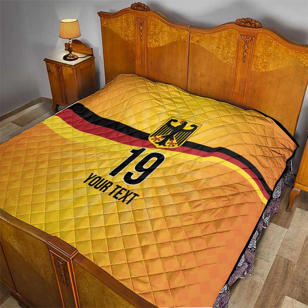 Custom Germany Heritage Eagle Quilt German Eagle with Flag Design - Wonder Print Shop