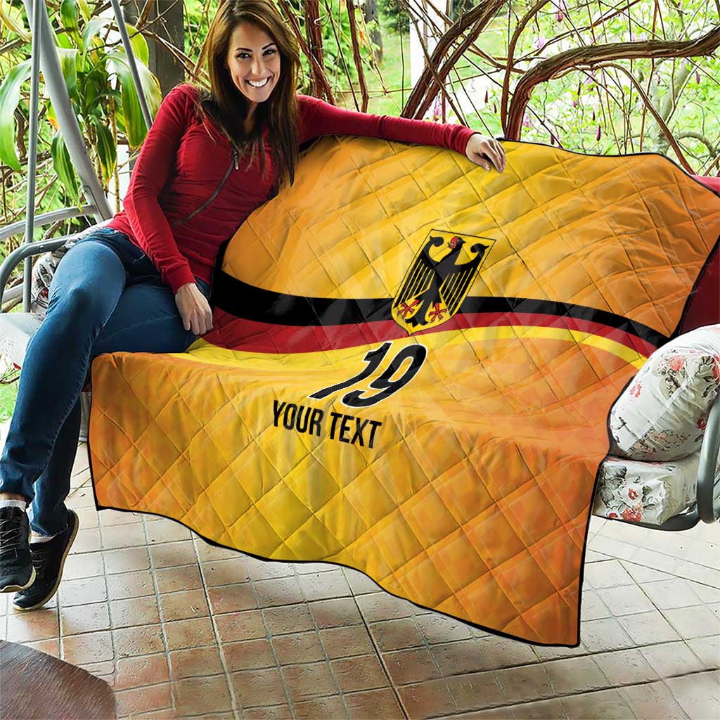 Custom Germany Heritage Eagle Quilt German Eagle with Flag Design - Wonder Print Shop