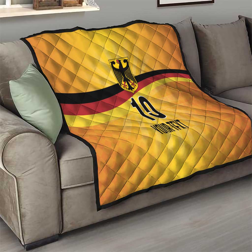 Custom Germany Heritage Eagle Quilt German Eagle with Flag Design - Wonder Print Shop