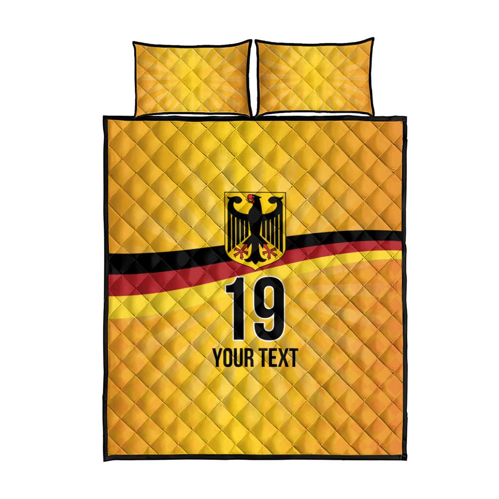 Custom Germany Heritage Eagle Quilt Bed Set German Eagle with Flag Design - Wonder Print Shop