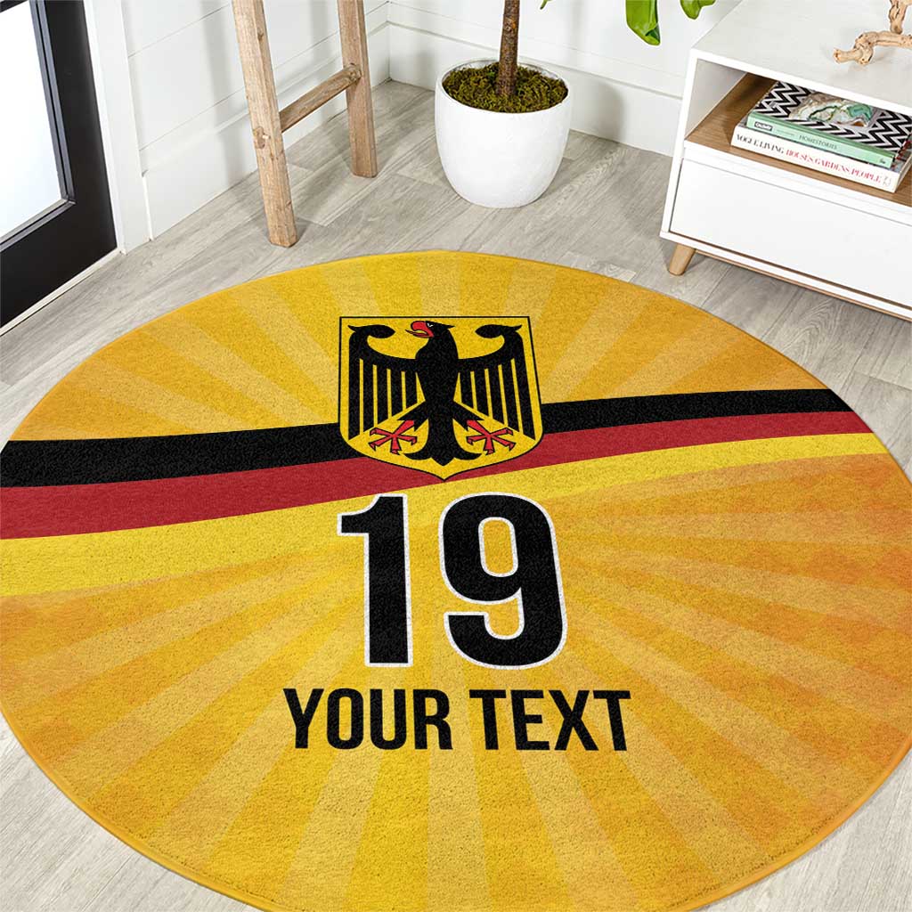 Custom Germany Heritage Eagle Round Carpet German Eagle with Flag Design - Wonder Print Shop
