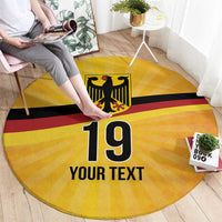 Custom Germany Heritage Eagle Round Carpet German Eagle with Flag Design - Wonder Print Shop