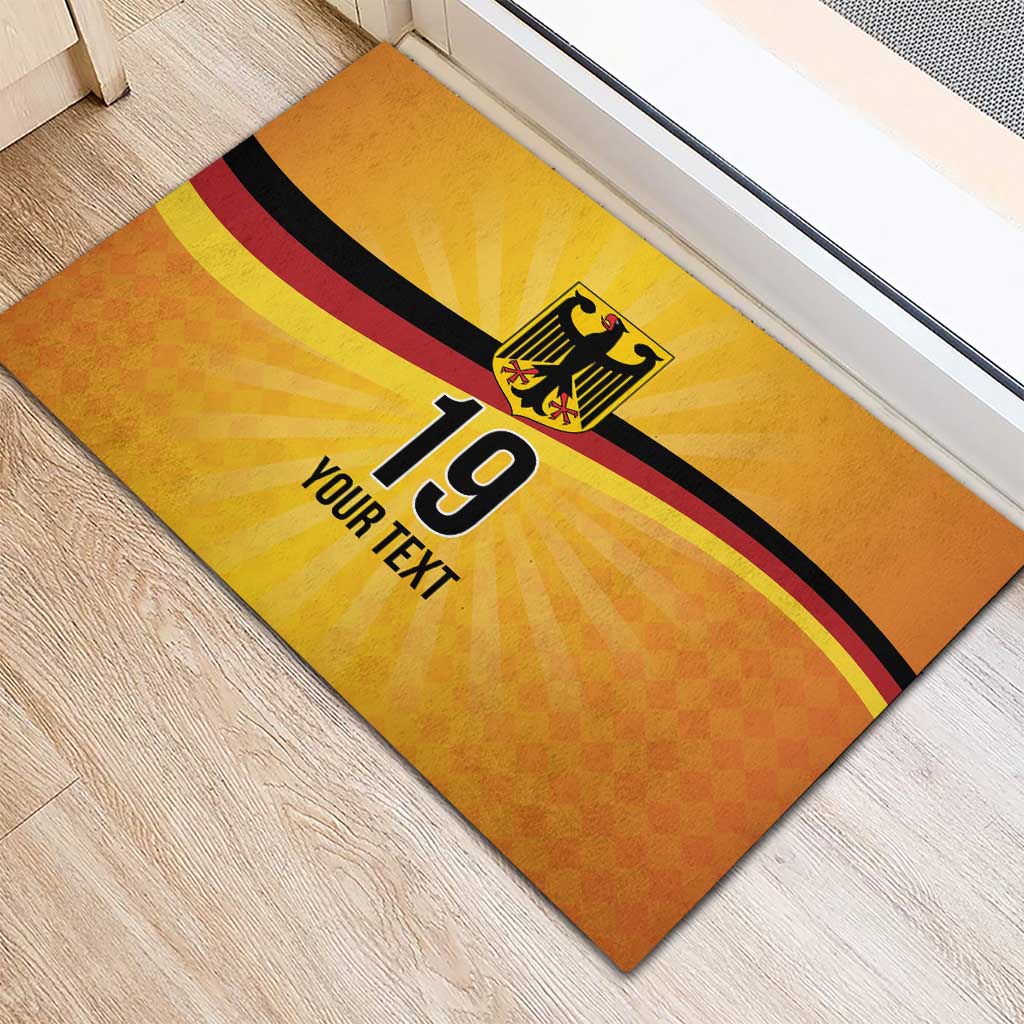 Custom Germany Heritage Eagle Rubber Doormat German Eagle with Flag Design - Wonder Print Shop